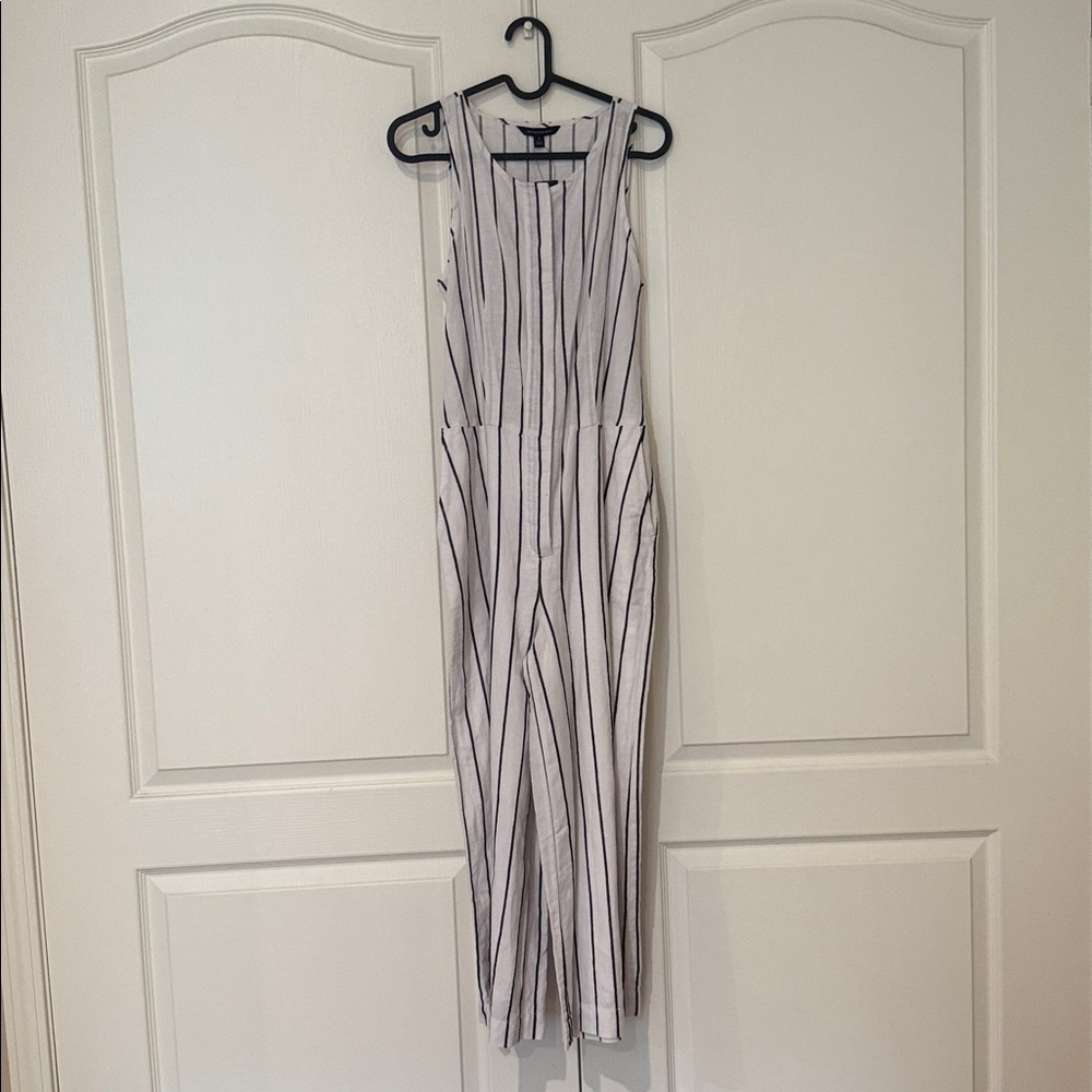 Banana Republic Black and White Striped Dress